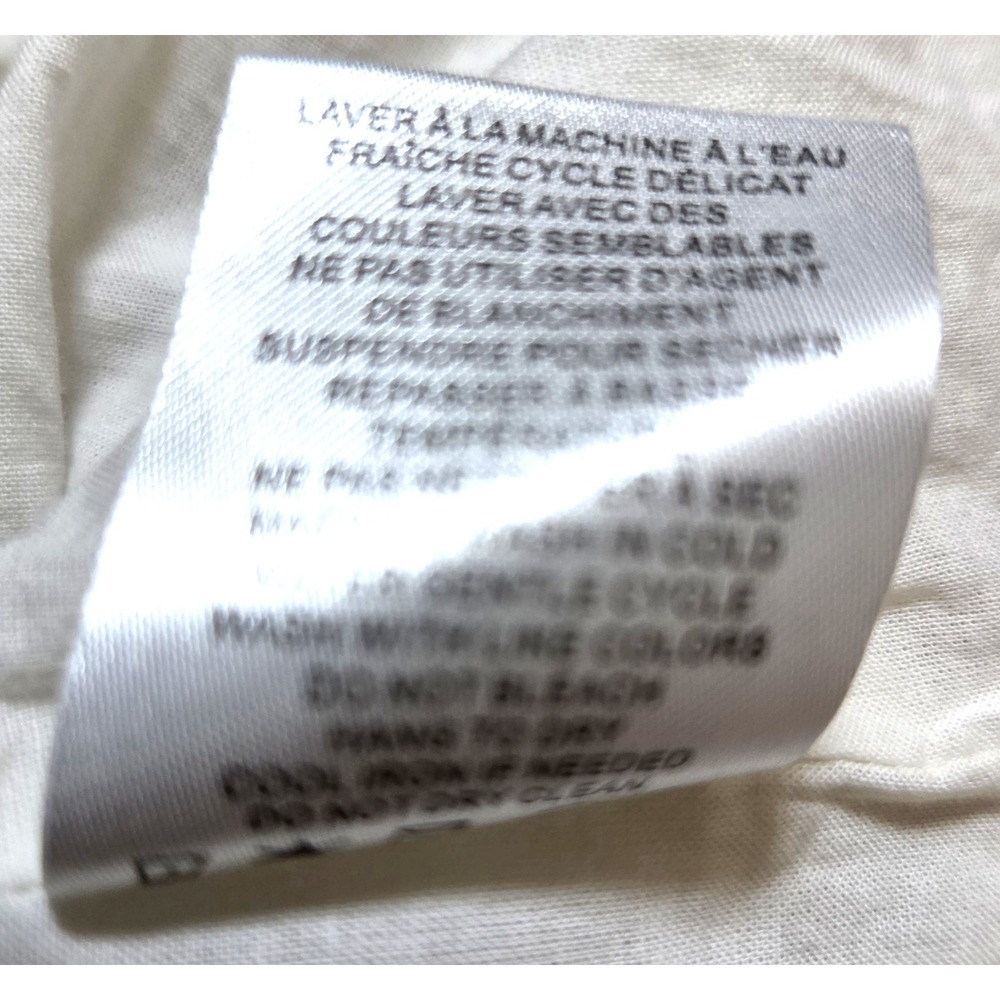 Calypso St. Barth Dress L Maxi Tiered Palm Trees Crochet Lace Straps Cream/Green - Picture 15 of 15